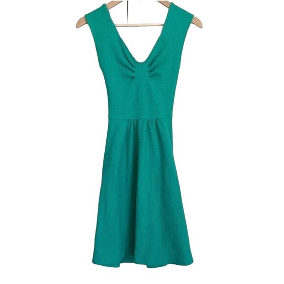 Anthropologie Postmark Matilda Dress Green Cross Back Women's Size 6 Excellent v - Picture 4 of 9